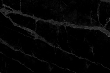 Black marble texture with natural pattern for background or design artwork.
