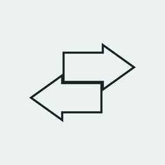 Substitution vector icon illustration sign 