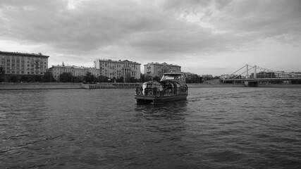 Fototapeta premium boat on the river