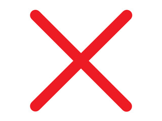 赤い✕
