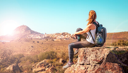 woman traveling in Spain- extramadura