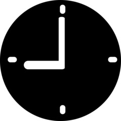 vector clock icon illustration on white background..eps