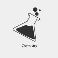 Chemistry vector icon illustration sign 