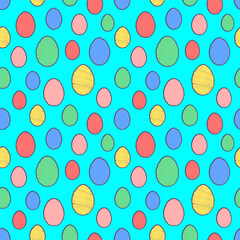 seamless pattern easter