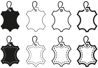 ÉTIQUETTE CUIR AVEC FIL © kazy