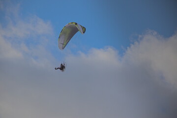 paraglider in the sky