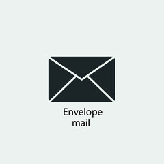 Envelope mail vector icon illustration sign 