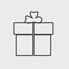 Gift box vector icon illustration sign 