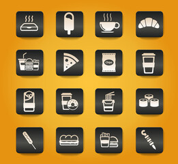 Fast food simply icons