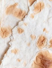 Lavash flatbread as a background.