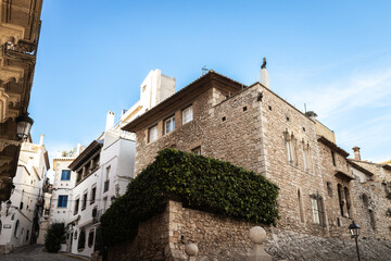 Beautiful old building in Sitges, Spain