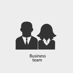 Businessmen in suits vector icon illustration sign 