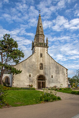 Fototapeta na wymiar Clohars-Carnoët. Eglise Notre-Dame de Trogwall. Finistère. Bretagne