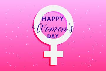 Obraz na płótnie Canvas International Women's day celebration greeting background