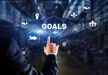 Teamwork Goals Strategy Business Support Concept