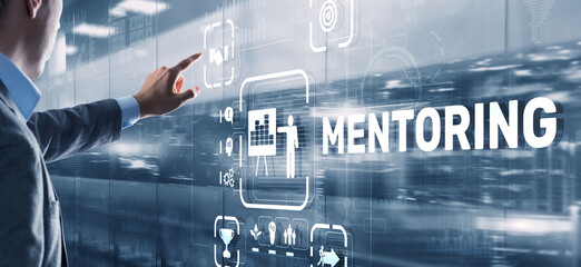 Mentoring Motivation Coaching Career Business Technology concept