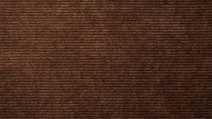 茶色いコーデュロイの生地の背景テクスチャー