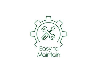 easy to maintain icon vector illustration
