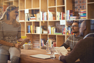 Putting it all on the table. Cropped shot of a group of businesspeople meeting in the boardroom.