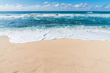Three Tables beach in Oahu island,Hawaii,usa. © checubus