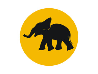 elephant logo, icon vector illustration