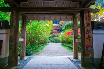 京都　岩船寺（がんせんじ）の山門