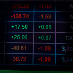 Candlestick graph chart of stock and forex market to represent the revenue growth. the stock market crashed from covid19 and war, and waiting for reverse trend to investing in growth stocks.