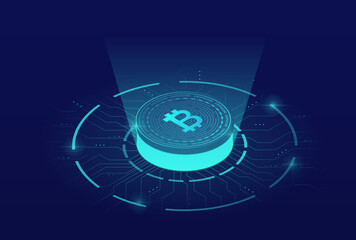 Bitcoin technology concept