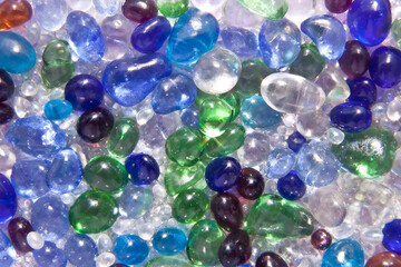 ガラス玉のキラキラ背景