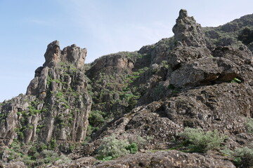 Fototapeta na wymiar Felsenlandschaft auf Gran Canaria