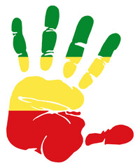 Ethiopia Flag tricolor is a symbol of Pan-African cuture and African history.