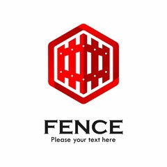 Fence design logo template illustration