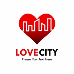Love city logo template illustration