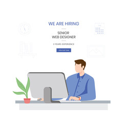 Fototapeta na wymiar we are hiring and Job vacancy background illustration