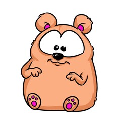Little hamster animal illustration cartoon character