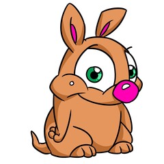 small dog animal illustration cartoon character