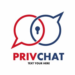 private chat vector logo template illustration.This logo suitable for business