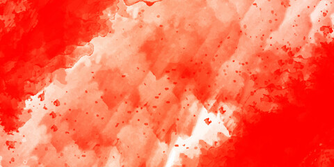 Colorful watercolor background of abstract sunset sky with paint blotches and soft blurred texture in blue green yellow .Blue green watercolor background with white clouds.