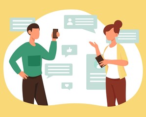 Person texting email