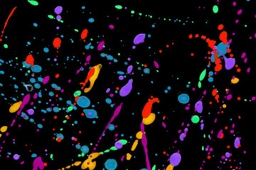 カラフルなスプラッシュ背景