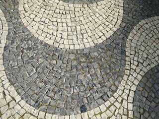 Stone pavement texture.