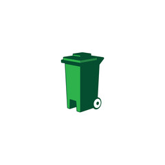 Trash Bin logo or icon design
