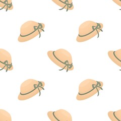 cute garden spring pattern for kids - yellow hat