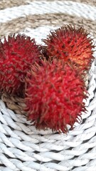 Rambutan, a very sweet fruit from Indonesia