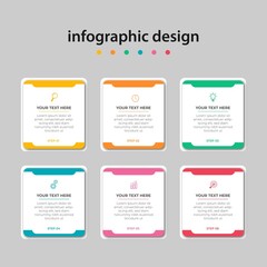 Steps Timeline Infographics Design Template