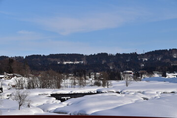 The view of Niigata in winter