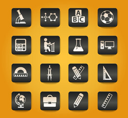 school icon set
