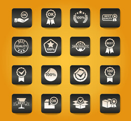 quality icon set