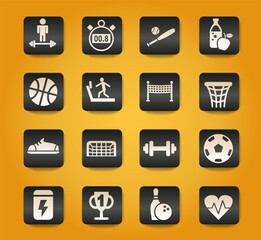 sport icon set