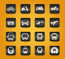 Transport mode icons